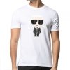 Karl Lagerfeld t-shirt koszulka biała męska bawełniany